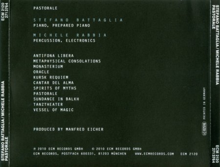 Stefano Battaglia / Michele Rabbia - Pastorale (2009) Lossless