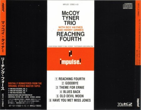 McCoy Tyner Trio With Roy Haynes And Henry Grimes - Reaching Fourth (1962) (Remastered, 1998) Lossless