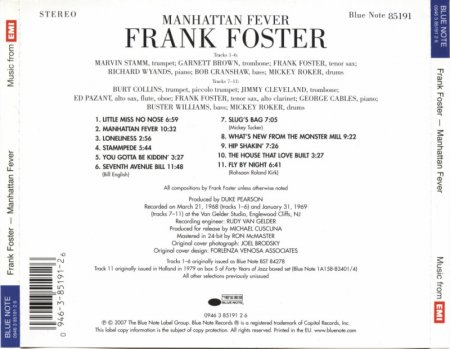 Frank Foster - Manhattan Fever (1969) (Reissue, 2007) Lossless