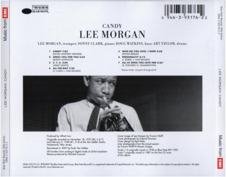 Lee Morgan - Candy (1957) (Remastered, 2007) lossless