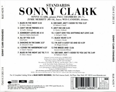 Sonny Clark - Standards (1958) (Remaster, 1998) 
