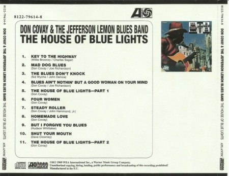 Don Covay And The Jefferson Lemon Blues Band - The House of Blue Lights (1969) (Japan Edition, 2013) Lossless