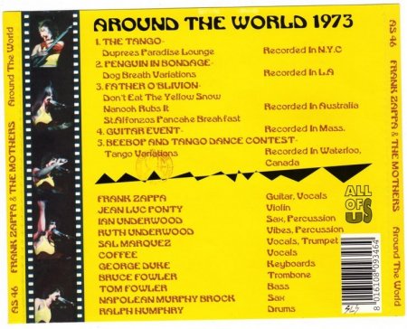 Frank Zappa & The Mothers - Around The World (1973) (1994) lossless