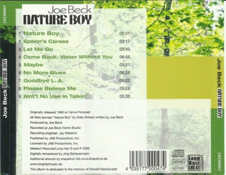 Joe Beck - Nature Boy (1968) (Remastered, 2006)