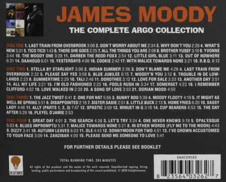 James Moody - The Complete Argo Collection  (1957-64) (2020) 4CD