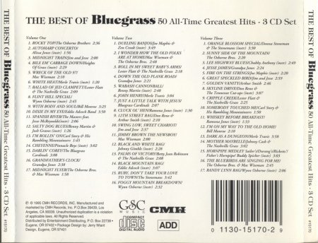 VA - The Best of Bluegrass - 50 Greatest Bluegrass Hits (1995) 3CD
