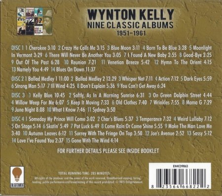 Wynton Kelly - Nine Classic Albums [1951-1961] [4CD Box Set] (2015) Lossless