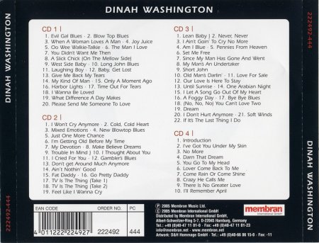 Dinah Washington - Give Me Back My Tears (2005) 4CD