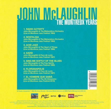 John McLaughlin - The Montreux Years (2022) 
