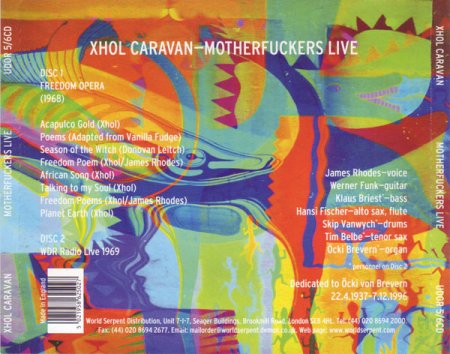 Xhol Caravan - Motherfuckers Live + Hot Buttered Xhol (1968.69) (2001) 2CD+EP