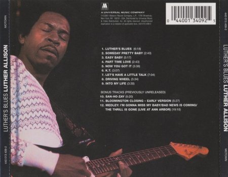 Luther Allison - Luther's Blues  (1974) [2001]