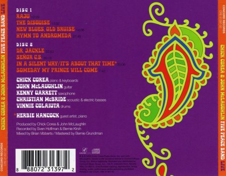 John Mclaughlin, Chick Corea - Five Peace Band Live (2009) [2CD]