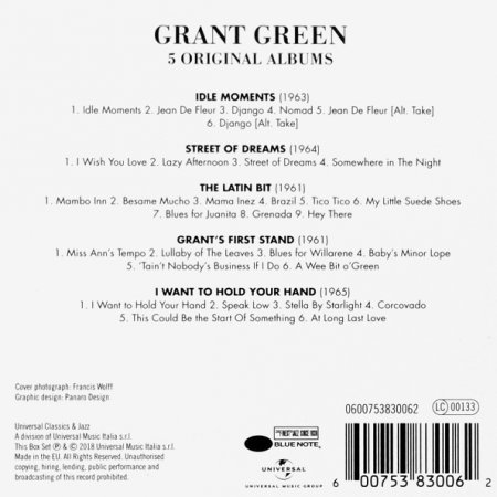 Grant Green - 5 Original Albums [5CD Box Set] (2018)
