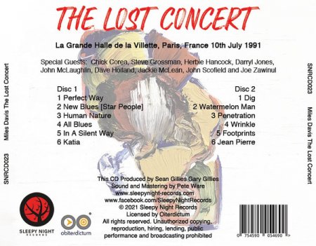 Miles Davis - The Lost Concert [WEB] (1991/2021)