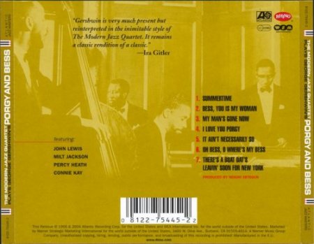 The Modern Jazz Quartet – The Modern Jazz Quartet Plays George Gershwin's Porgy & Bess (1964) (2004)