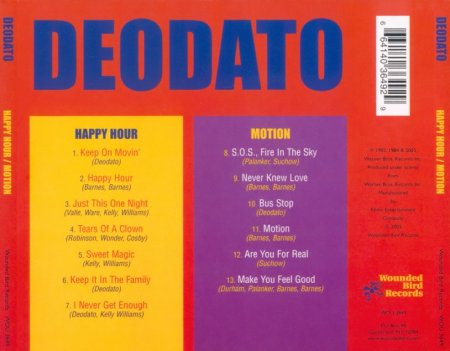 Deodato - Happy Hour / Motion (1982/1985) 2005 Lossless