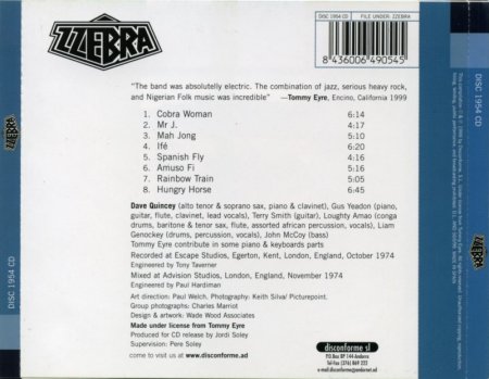 Zzebra - Zzebra (1974) [Remastered ] (1999) Lossless