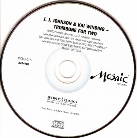 JJ Johnson & Kai Winding - Trombone for Two 1956 [Remastered, 2007]