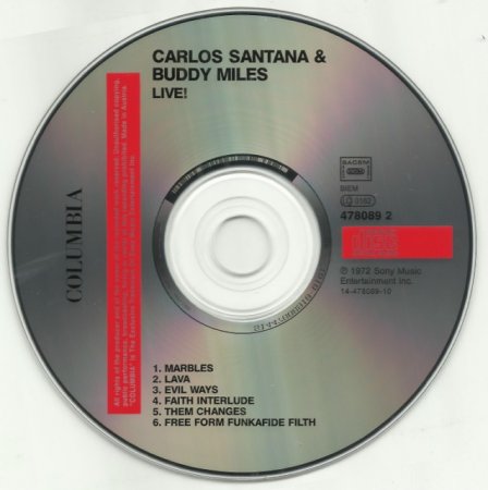 Carlos Santana & Buddy Miles - Live! (1972) Lossless