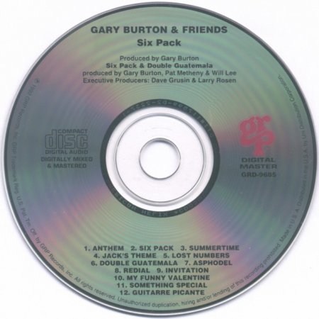 Gary Burton & Friends - Six Pack (1992) Lossless