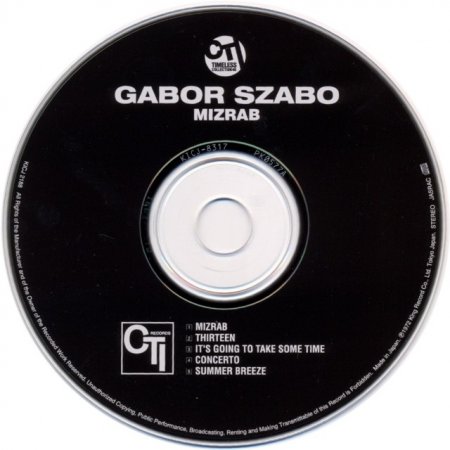 Gabor Szabo - Mizrab (1972) (Japan Remastered, 2007) Lossless