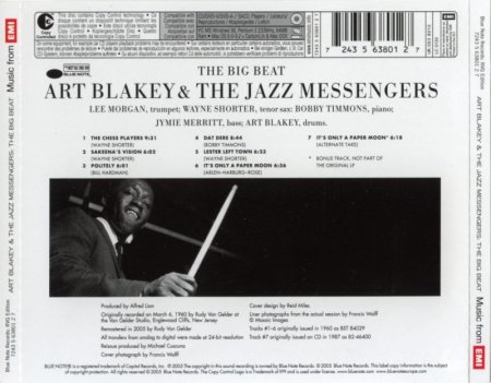 Art Blakey & The Jazz Messengers - The Big Beat (1960) (Remastered, 2005) lossless