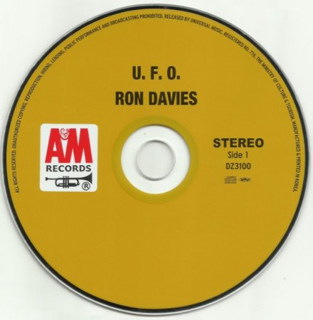 Ron Davies - U.F.O. (1973) (Japan Mini LP, 2013) Lossless