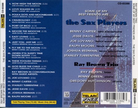 Ray Brown Trio - Some Of My Best Friends Are...The Sax Players (1996) Lossless