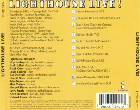 Lighthouse - Lighthouse Live! (1972) [1998] Lossless