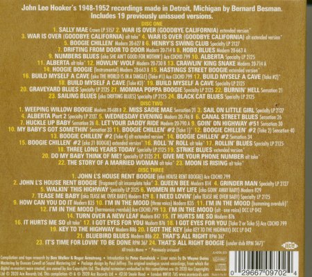 John Lee Hooker - Documenting The Sensation Recordings 1948-52 (2020) 3CD BOX Lossless
