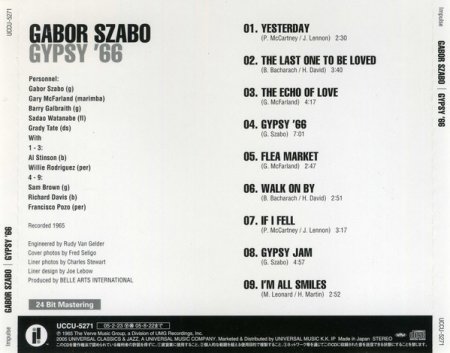 Gabor Szabo - Gypsy '66 (1966) [Japan Edition, 2005]