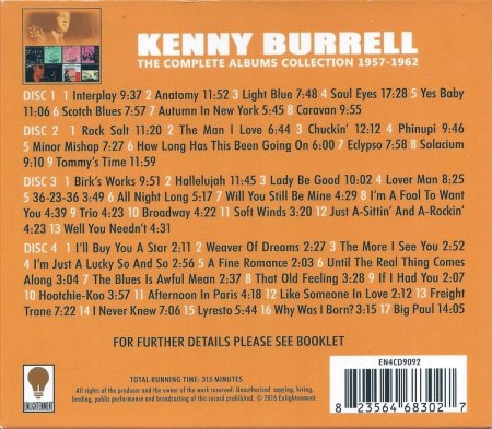 Kenny Burrell - Complete Albums Collection [1957-1962] (2016) [4CD Box Set]