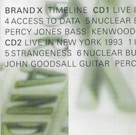 Brand X - Timeline (1999) 2CD