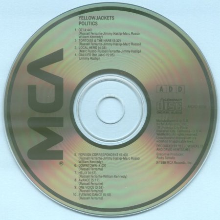 Yellowjackets - Politics (1988)