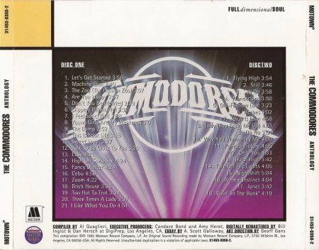 The Commodores - The Best of The Commodores (1995) 2CD